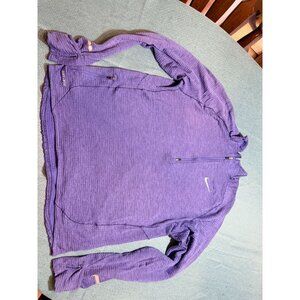 Nike Dri-Fit Purple/blue Long Sleeve Pullover Quarter-Zip Training Top Size L